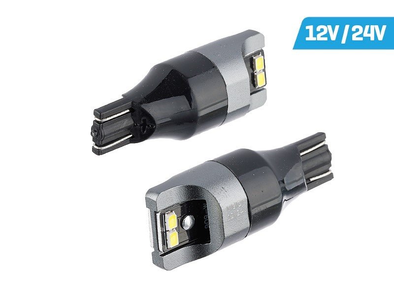 Żarówka VISION W16W (T15) 12/24V 4x 3020 SMD LED, nonpolar, CANBUS, biała, 2 szt.