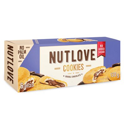 Allnutrition, Nutlove, Ciastka Z Nadzieniem Orzechowo-Kakaowym, 130 g