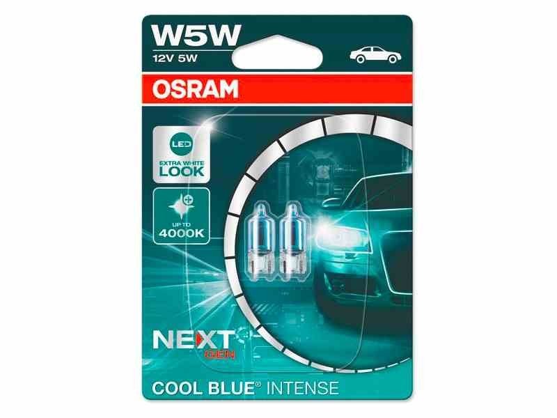 Żarówki OSRAM W5W 12V W2.1x9.5d 5W Cool Blue Intense, Next Generation, +100%, 2  szt.