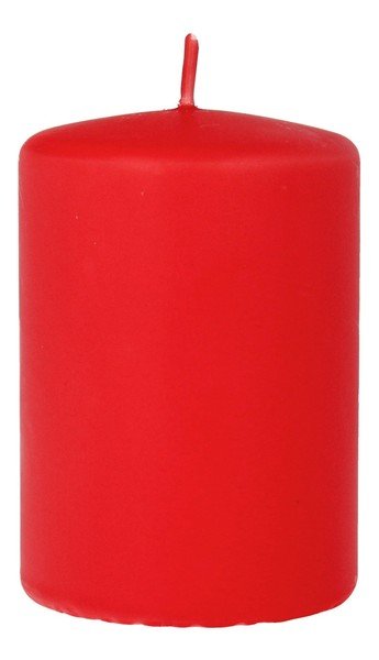 ARTMAN Świeca ozdobna Classic - walec mały (średnica 7cm) czerwony 1szt
