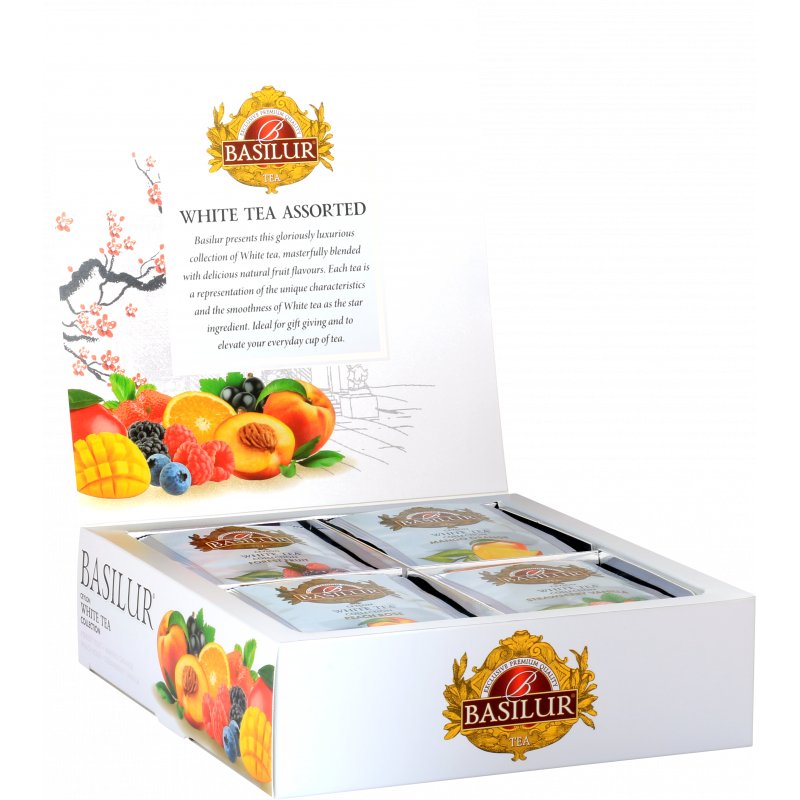 Basilur WHITE TEA Assorted BIAŁA HERBATA saszetki 40 x 1,5 g