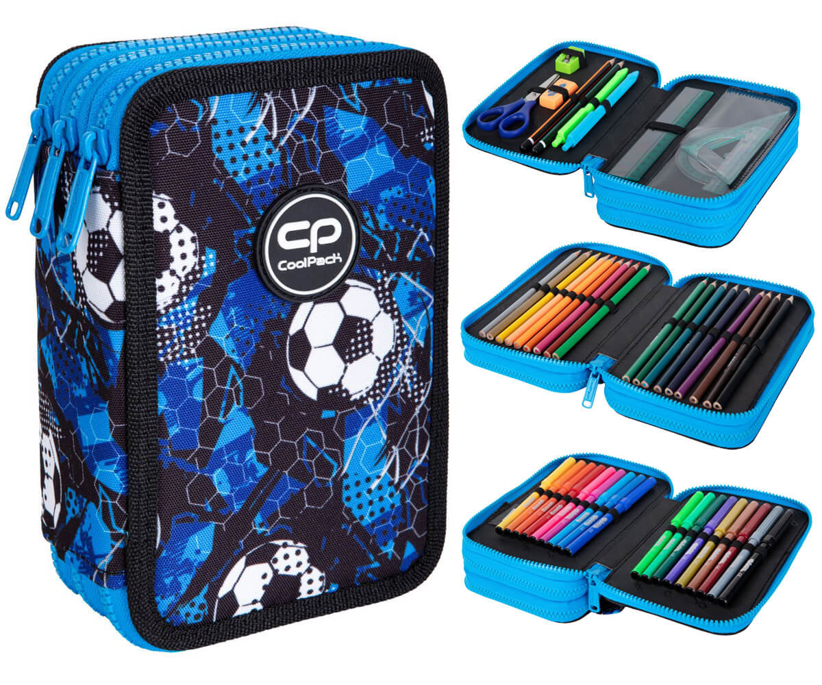 Patio Piórnik 3-komorowy z wyposażeniem Coolpack Jumper 3 Soccer