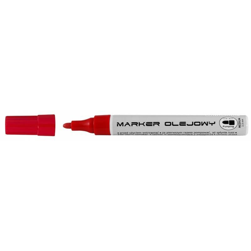 Toma sp z o.o. Marker olejowy TO-420 Economy czerwony TO-420/CZERWONY