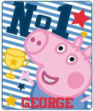 kocyk koc polarowy ŚWINKA PEPPA PIG GEORGE