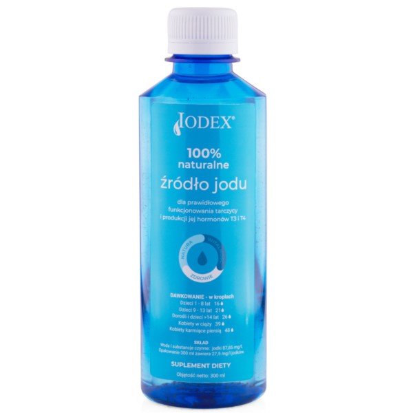 IODEX 100% Naturalne źródło jodu (Wsparcie pracy tarczycy) 300ml