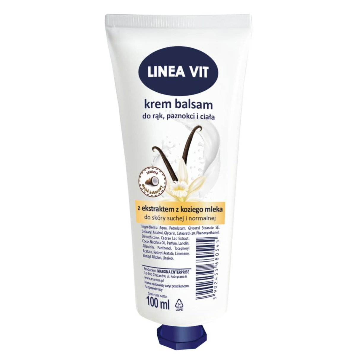 Linea Vit Krem do rąk Kozie Mleko Hipoalergiczny 100 ml