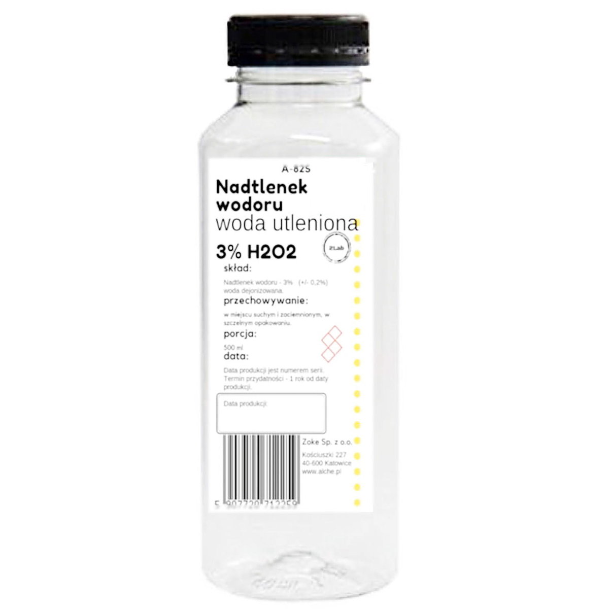 Woda utleniona 3% NADTLENEK WODORU 500ml