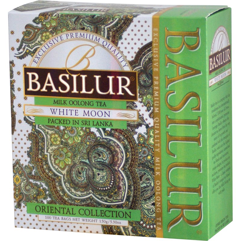 Basilur WHITE MOON herbata zielona MILK OOLONG mleczna saszetki - 100 x 1,5 g