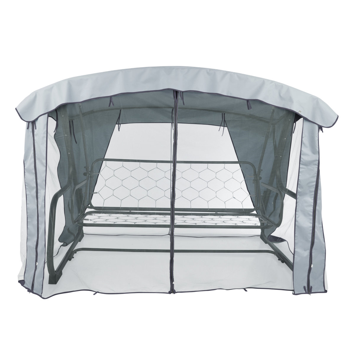 Dach z moskitierą do huśtawki ogrodowej 224 x 124 cm Ravenna D031-06CW PATIO