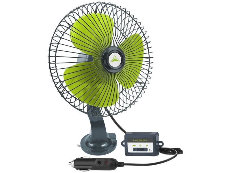 Wentylator obrotowy 12V/21W, średnica 20 cm, mocowany przyssawką