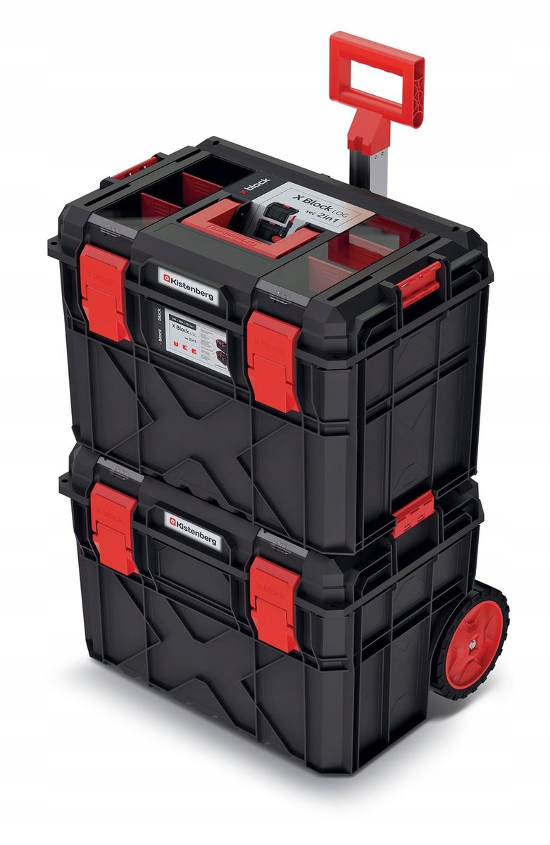 Kistenberg Zestaw mobilnych skrzynek narzędziowych Kistenberg X-Block LOG KXBS604085F KXBS604085F