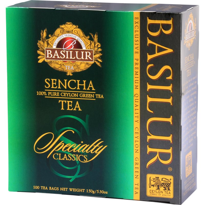 Basilur SENCHA zielona herbata CEJLOŃSKA saszetki - 100 x 1,5 g
