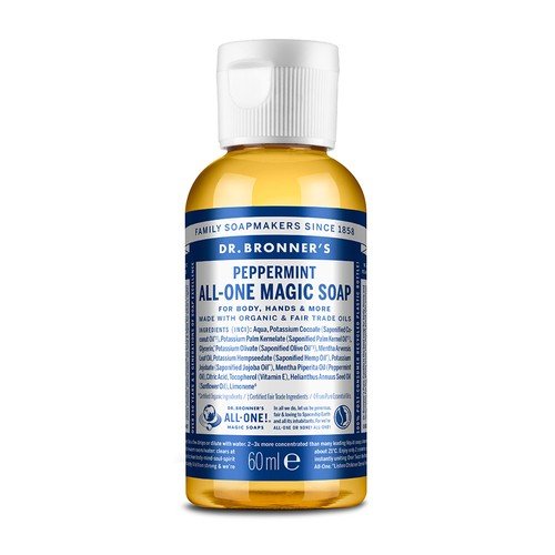 Dr. Bronner's Dr Bronners Dr Bronners Peppermint uniwersalne mydło w płynie 60 ml
