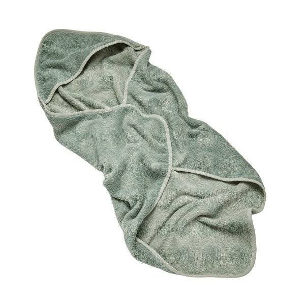LEANDER - ręcznik z kapturem, zielony