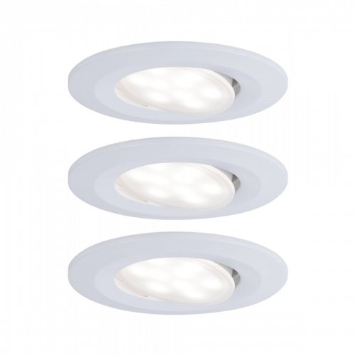 Paulmann LED spot wpuszczany Calla 3 szt. biały