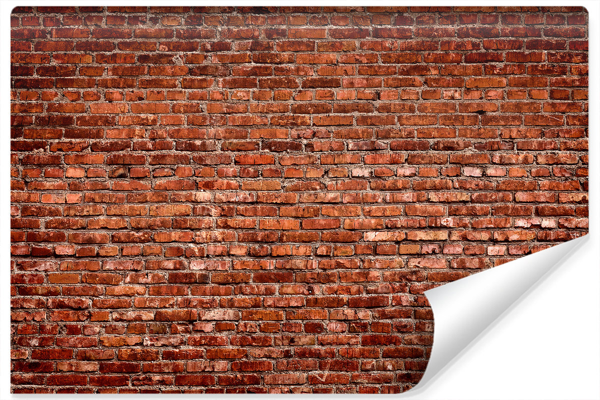 Fototapeta, MURALO, Czerwony Mur Cegła Efekt 3D 135cm x 90cm