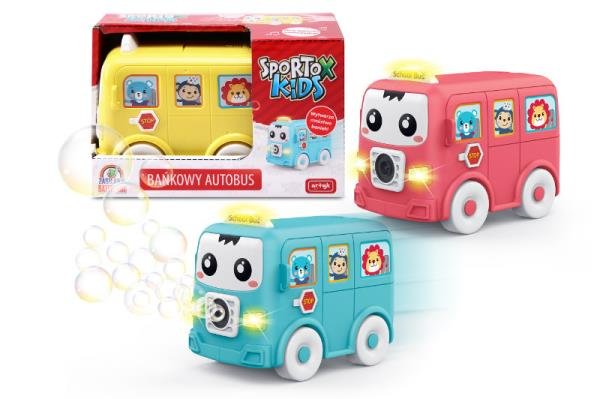 Bańkowy autobus Sportox Kids ARTYK 162077 mix cena za 1 szt