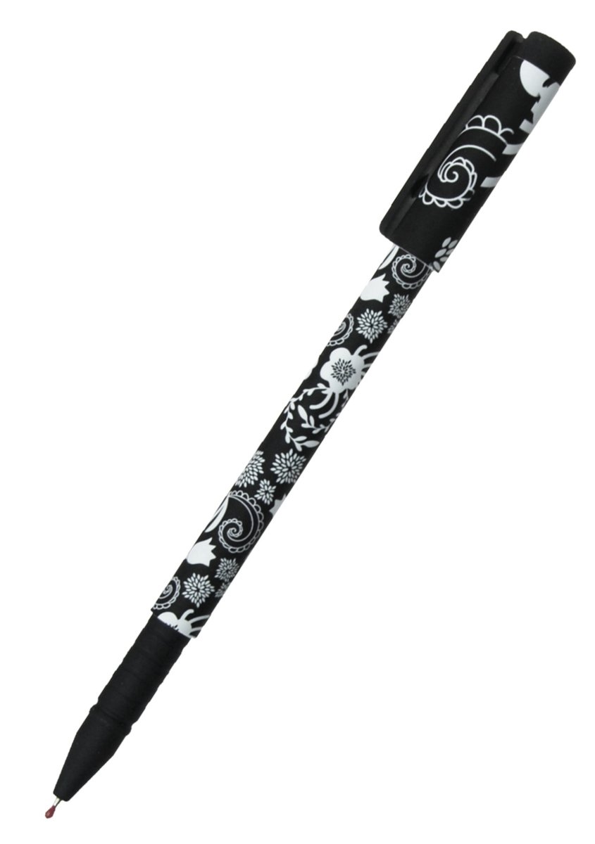 Długopis Vinson Kwiaty czarno-białe 0,7mm