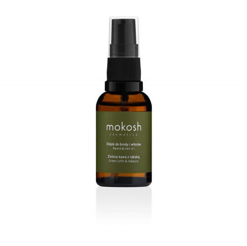 Mokosh Olejek do brody i włosów zielona kawa z tabaką Pielęgnacja męska 30 ml