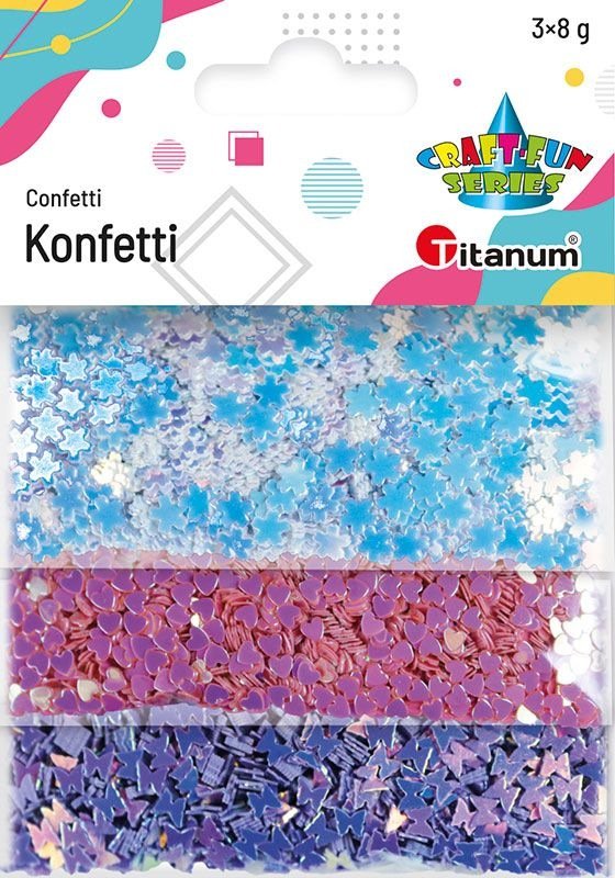 Konfetti mix 3 x 8g Titanum