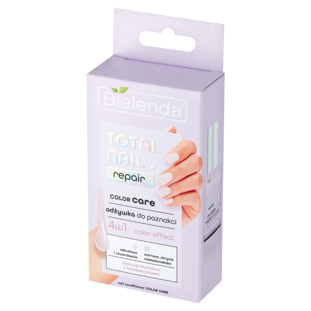 Bielenda Bio Total Nail Repair - Odżywka do paznokci Color Care 4w1 10ml