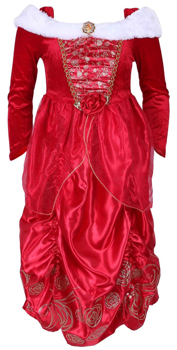 Czerwona sukienka księżniczki Belli DISNEY 3-4 lat 104 cm