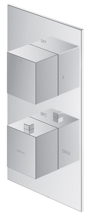 Omnires Omnnires Fresh bateria wannowo-prysznicowa podtynkowa termostatyczna chrom FR7136ROCR FR7136ROCR