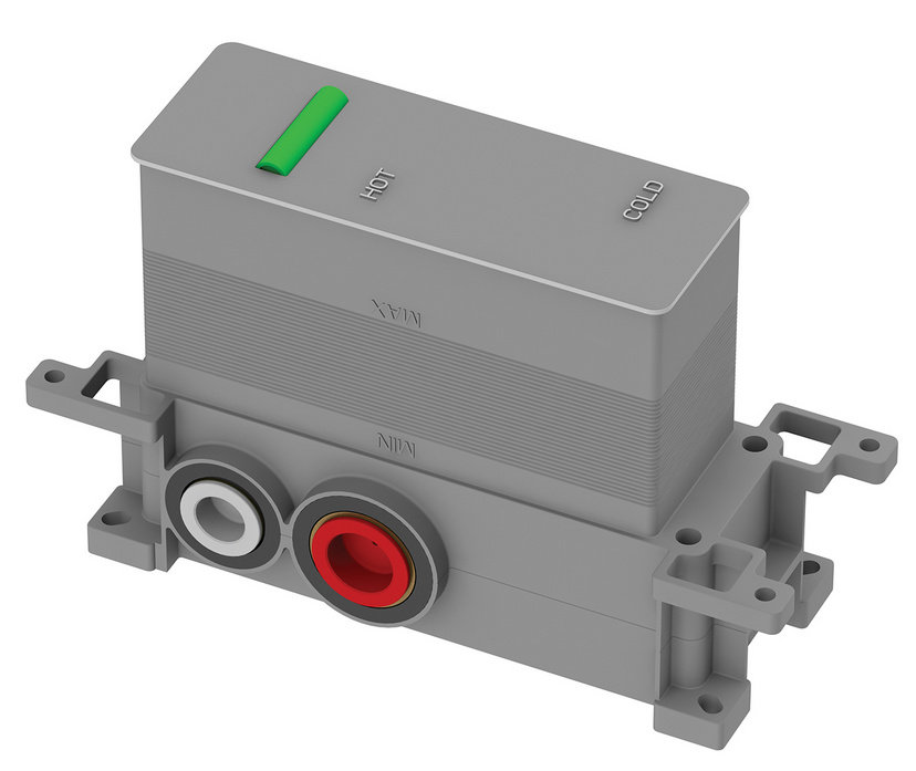 Omnires BOX- Element podtynkowy termostatycznej baterii 2-wyjściowej. BOXTE2F
