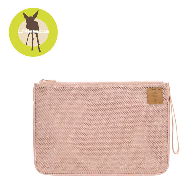 Lassig Casual Label Organizer podróżny z matą do przewijania Soft Stripes rose różowy