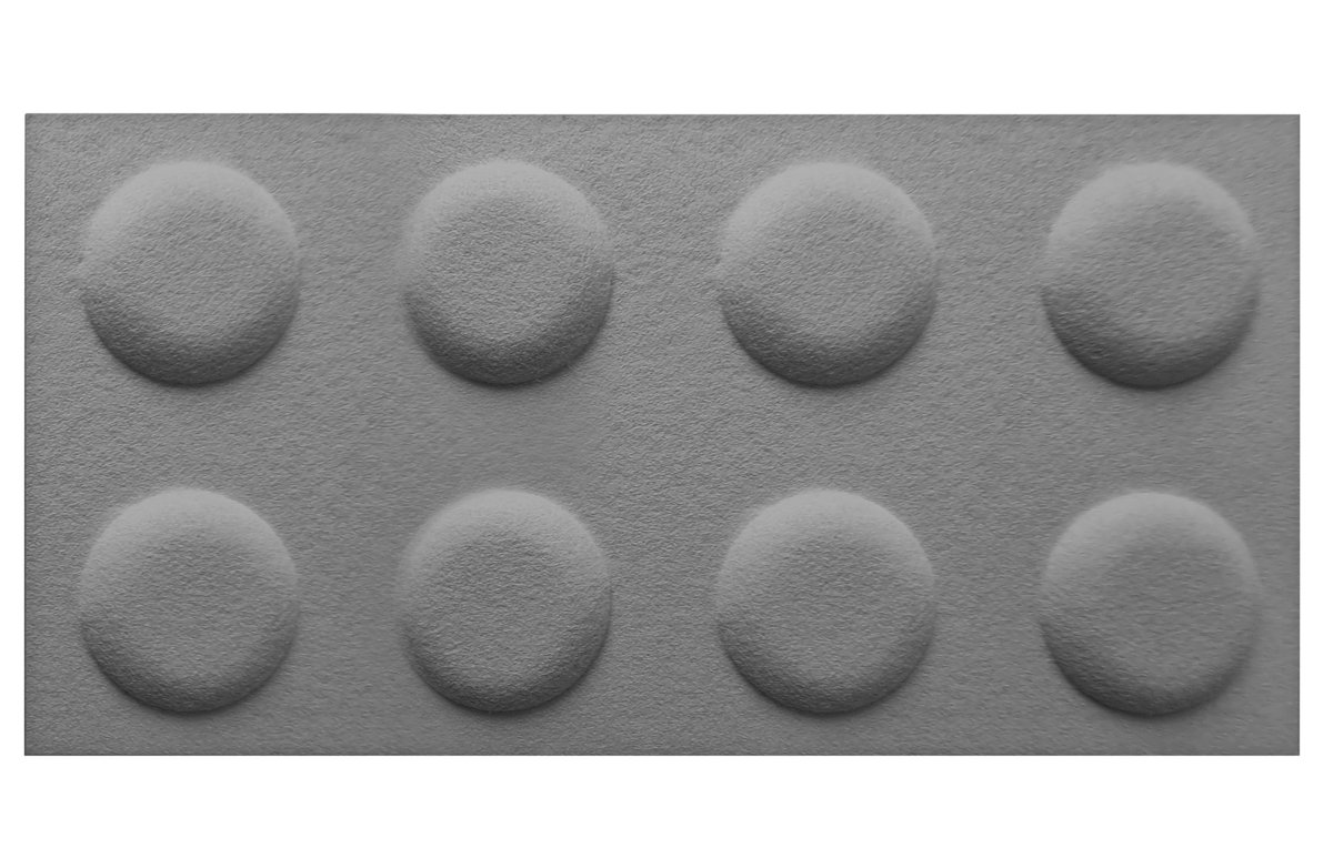 Panel tapicerowany owal 90x20 cm bordowy Mat Velvet 68 Stelle