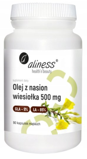 Aliness Olej z nasion wiesiołka 500 mg, 90 kapsułek 6B83-14322