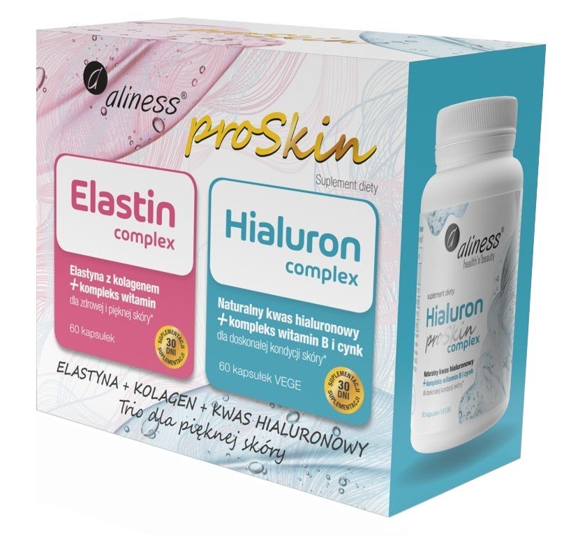 Zestaw Aliness ProSkin (Elastin Complex + Hialuron Complex) 2 x 60 caps ALINESS