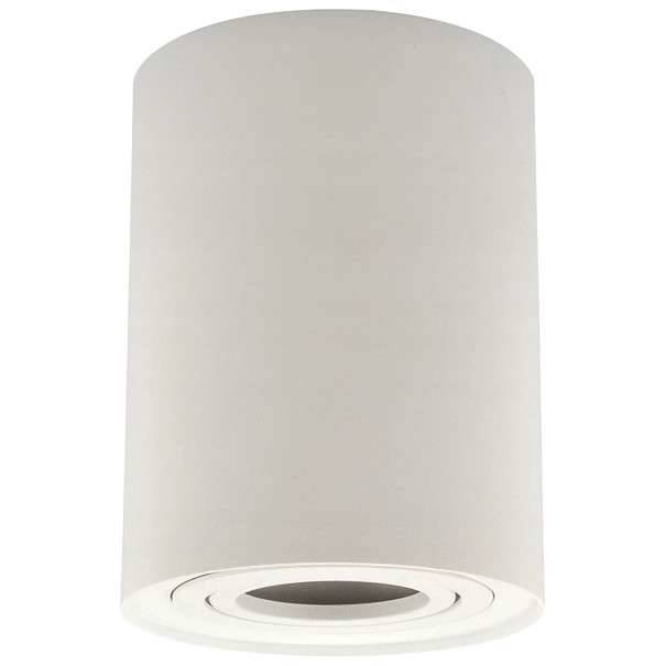 Mdeco Spot LAMPA sufitowa SLP6319 MDECO okrągła OPRAWA natynkowy SPOT metalowy tuba biała