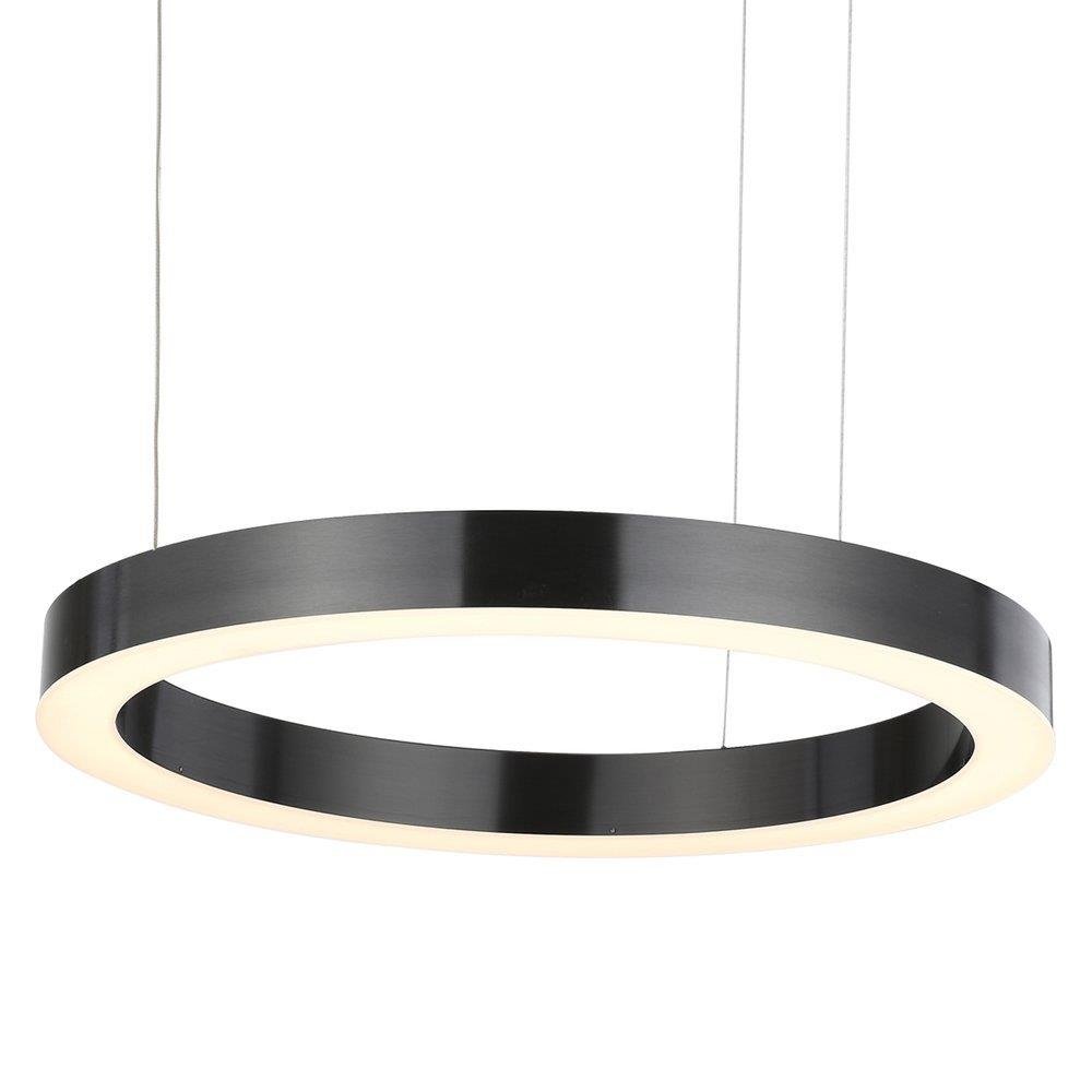 Фото - Люстра / світильник Circle Fitness Pierścieniowa lampa wisząca Circle ST-8848-60 black Step LED 64W 3000K tyt 