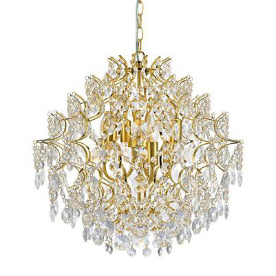 Lampa wisząca Sofiero 5 x 40 W E14 złota szczotkowana 106548