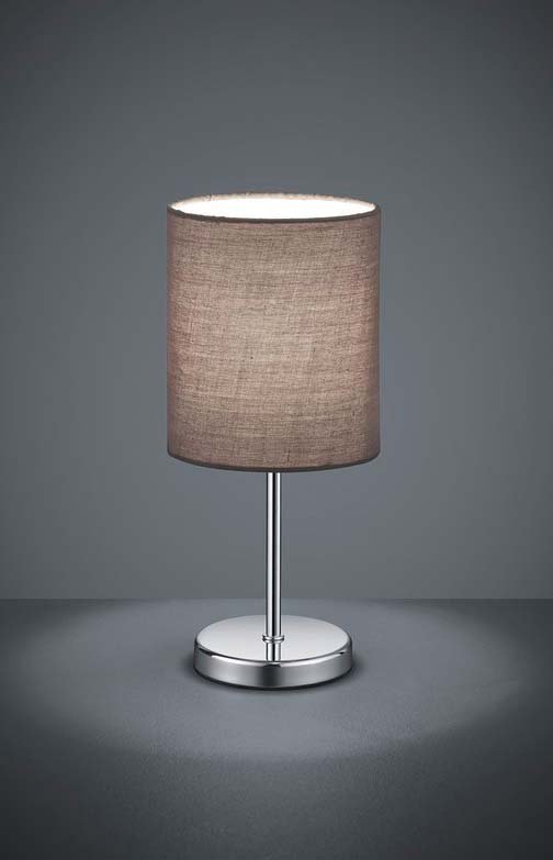 Reality Leuchten lampa lampy stołowe, abażur z materiału, E14, 40 W, biały, 13 x 13 x 28.5 cm, 13 x 13 x 28.5 cm R50491011 Jerry