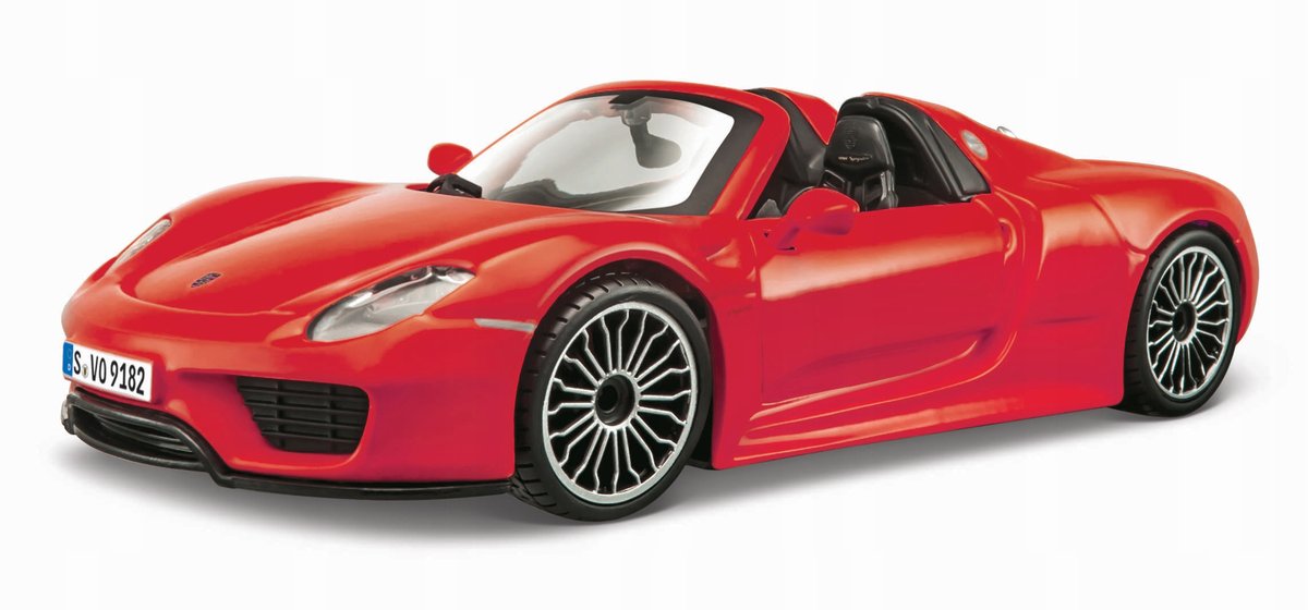 Bburago Porsche 918 Spyder Red 1:24