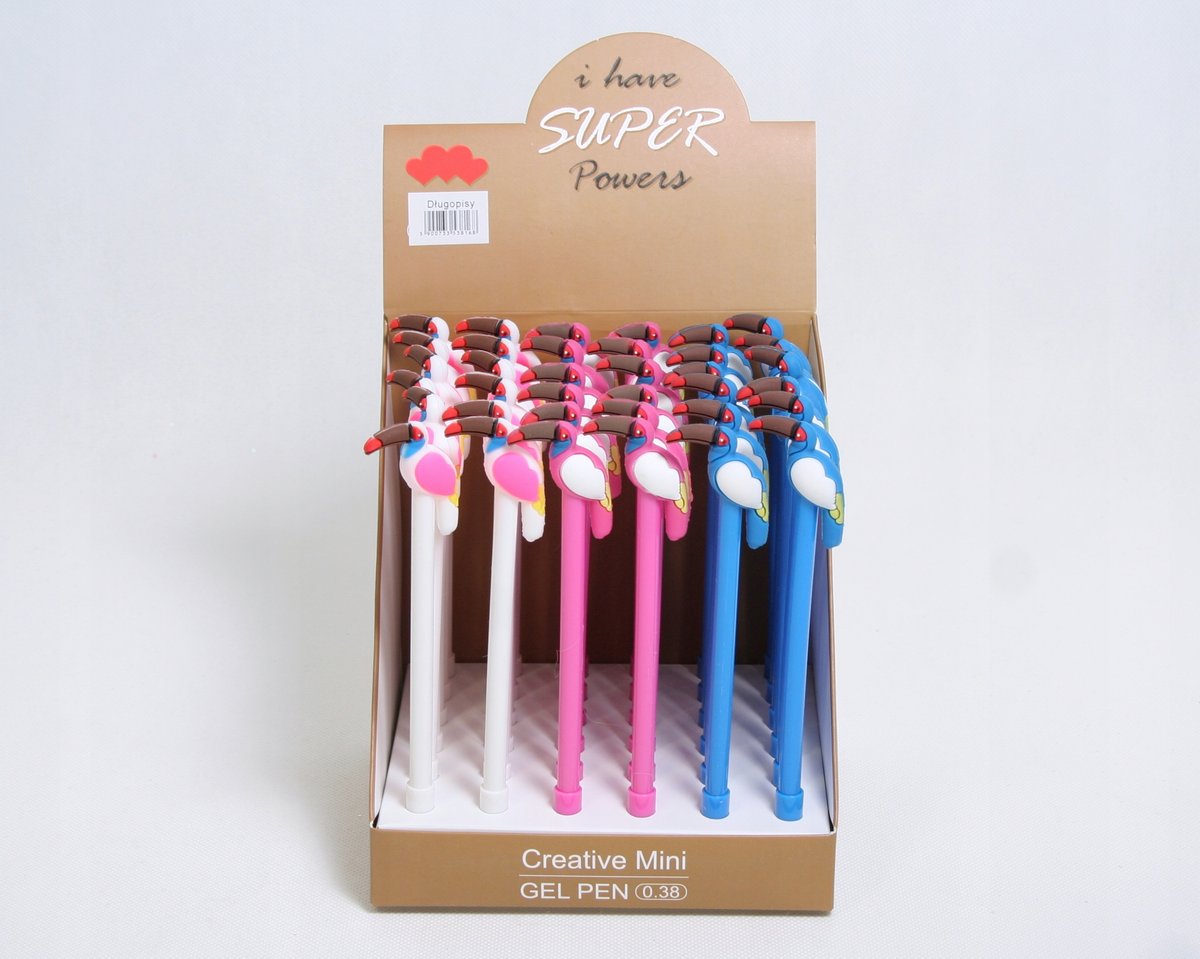 DŁUGOPIS TUKAN cienkopis szkolny PTAK DZIECKO