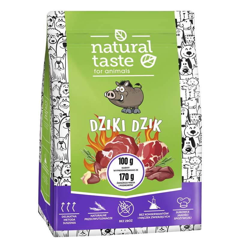 DOLINA NOTECI Natural Taste Suszona Karma dla Psa Dziki Dzik 1kg