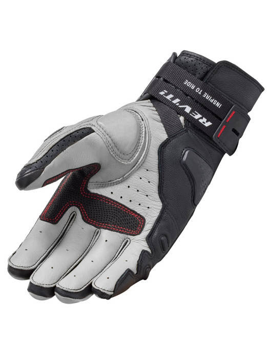 Rękawice motocyklowe skórzane Rev'it Cayenne 2 - czarno-szare M
