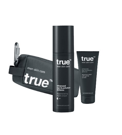 TRUE MEN SKIN CARE Start me UP! regenerating night cream + daily face wash