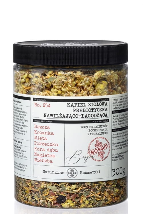 Bosqie Bosqie Natural Herbal Bath No.254 Naturalna kąpiel ziołowa - Nawilżająco-Łagodząca 300 g