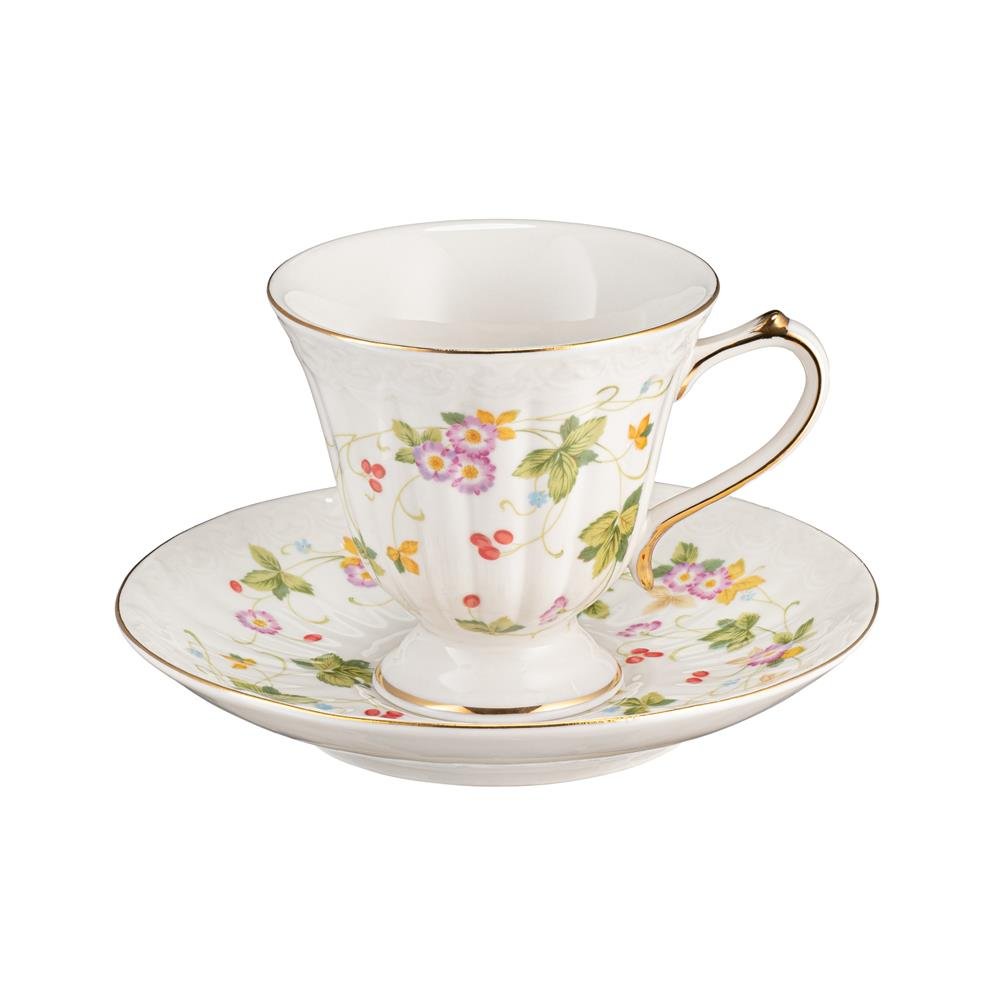 Filiżanka porcelanowa 200 ml WALENCJA Ivory VILLA ITALIA
