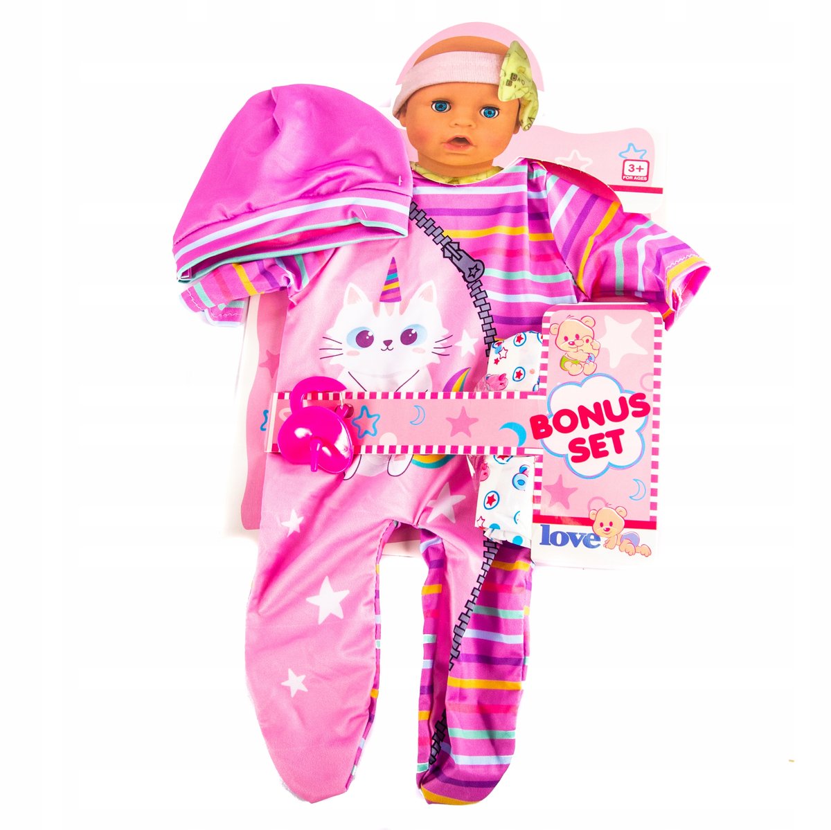 Ubranko Dla Lalki Śpioszki Bobas Kotek