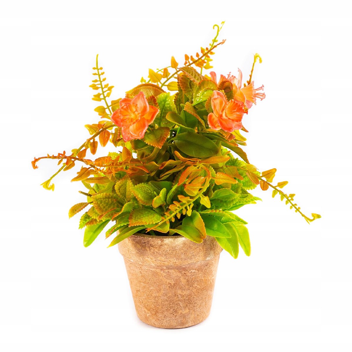 Sztuczne Kwiaty Brązowa Doniczka Różne Kolory