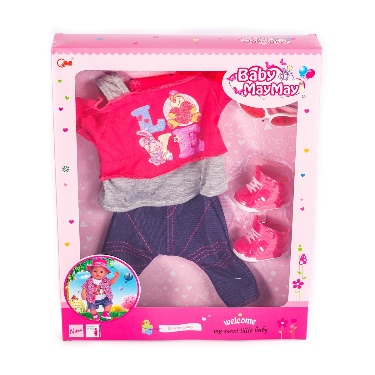 Ubranko Dla Lalki Bobas Spodnie Buciki Okulary