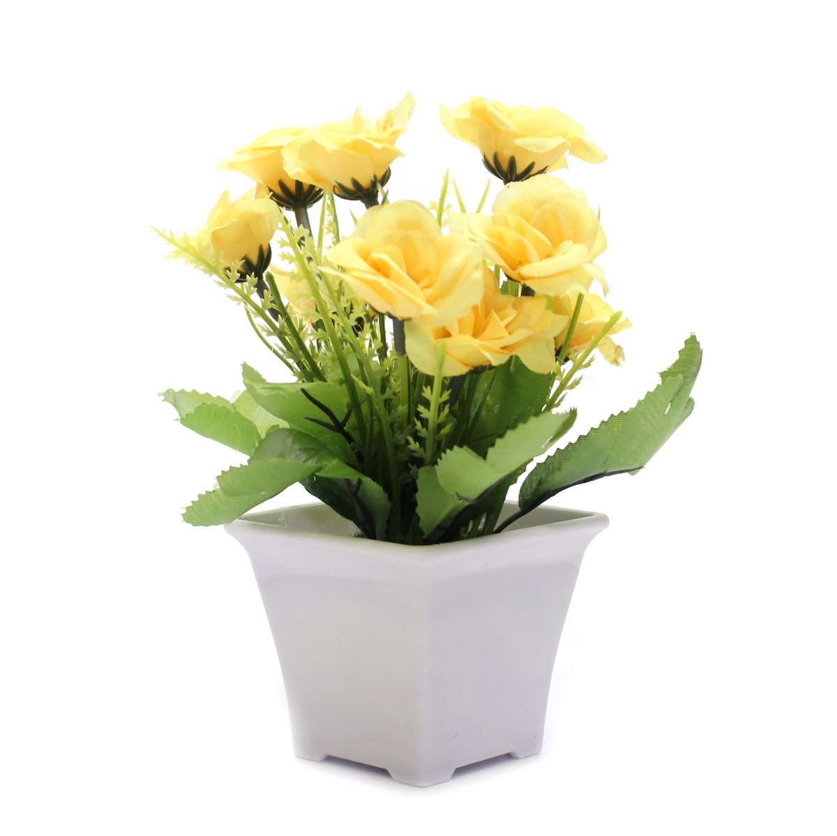Sztuczne Kwiaty W Doniczce 18Cm Różne Kolory