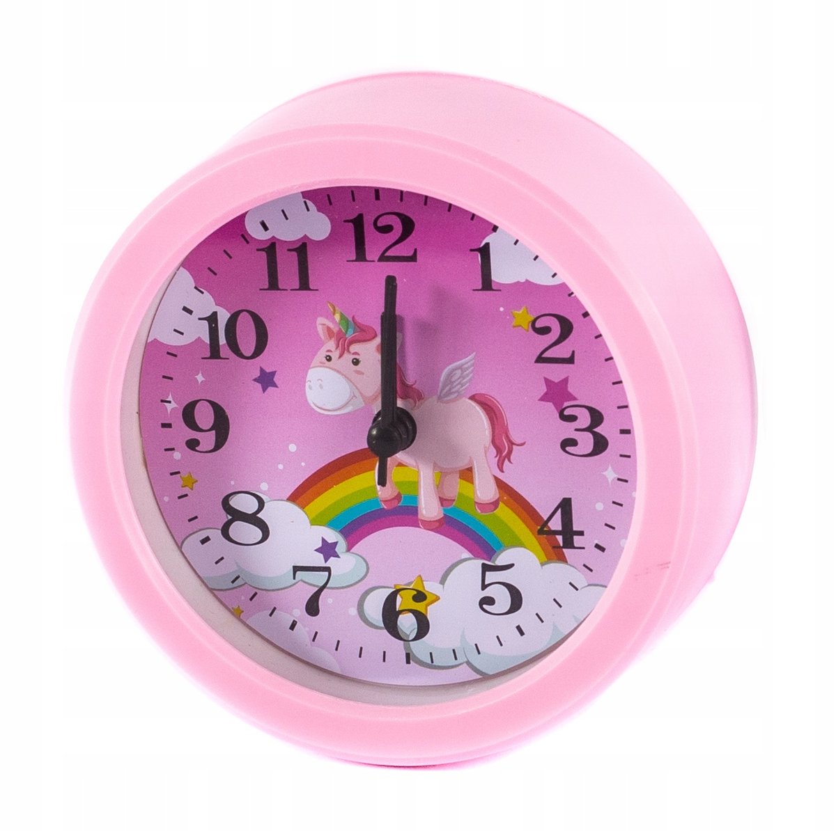 Okrągły Zegar Z Budzikiem Jednorożec Różne Kolory