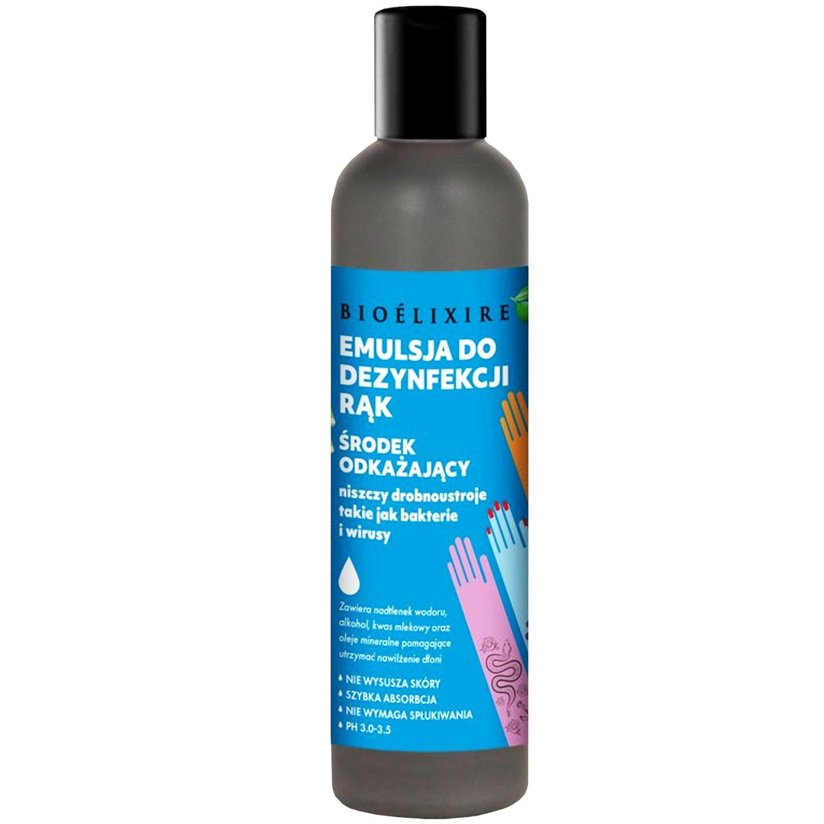 Bioelixire Bioelixire Emulsja Do Dezynfekcji Rąk 300ml 5907737313876