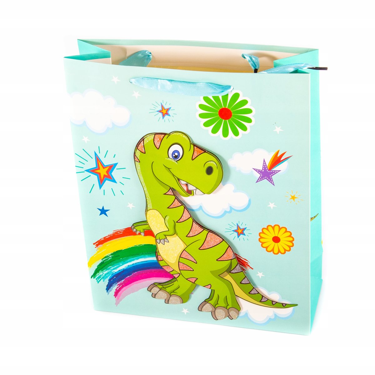 Torba Na Prezenty Opakowanie Dinozaur Różne Kolory